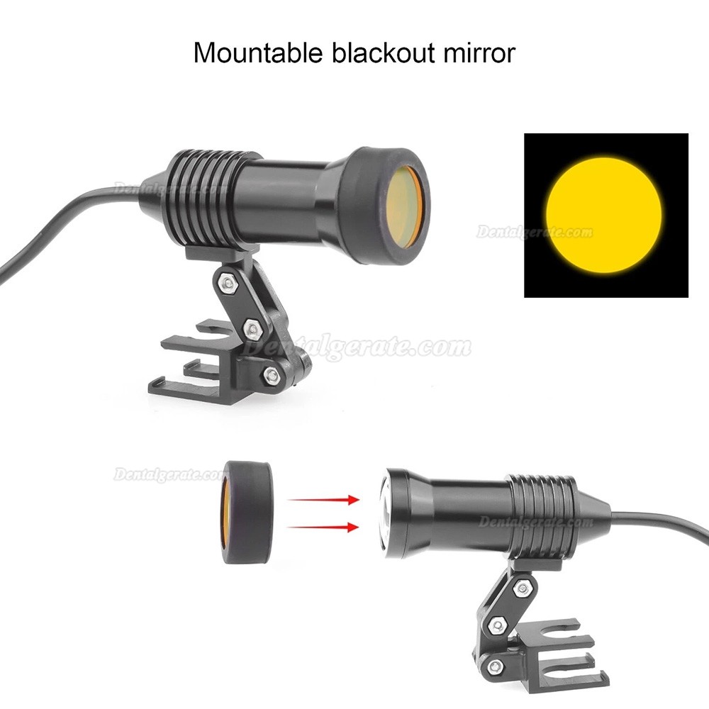 Dental-Binokularlupe 3,5-fach mit 5 W LED-Licht und Filter